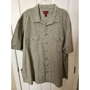 The Foundry Supply Co. Young Men's 100% Cotton Green Short Sleeve Shirt 4XLT